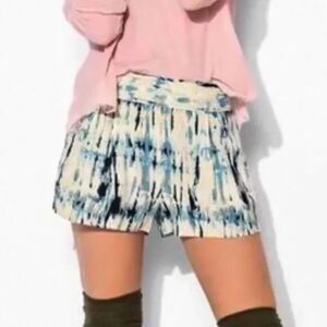 Urban Outfitters ecote Tie-Dye Shorts - Blue and Cream size S